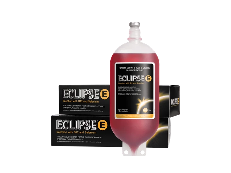 Eclipse E with selenium and B12 double active injectable drench